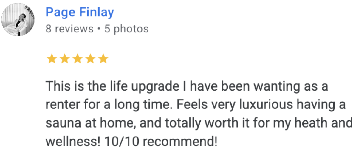 Google review: This is the life upgrade I have been wanting.