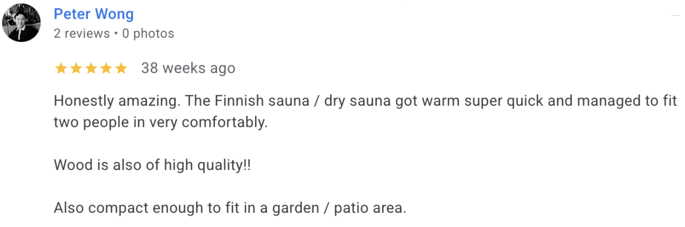 Google review: Honestly amazing. Fits two people comfortably.